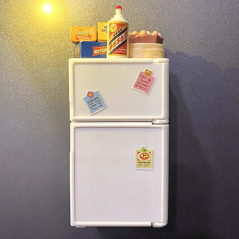 Miniature fridge magnet replicas