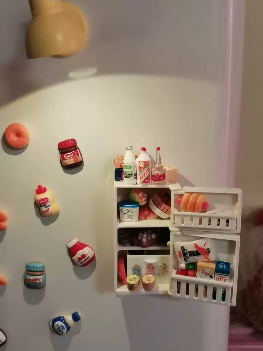 Miniature fridge magnet replicas